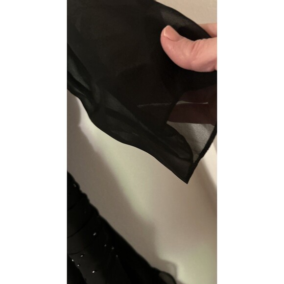 Jade By Jasmine Size U.S.A. UK18 Black. Sheer Bolero. Evening/Cocktail Dress - Picture 7 of 9